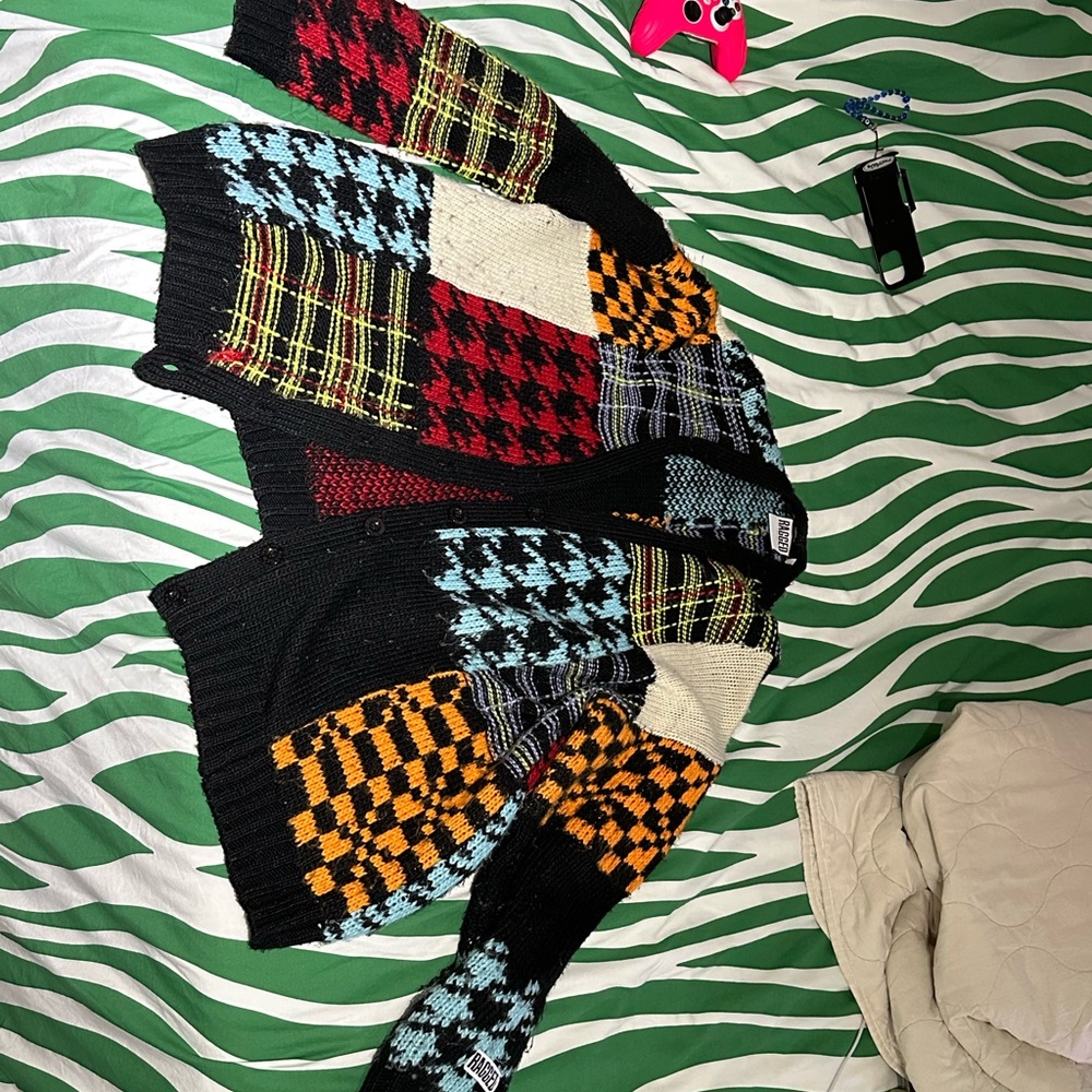 The Ragged Priest Multicolor Patchwork Cardigan